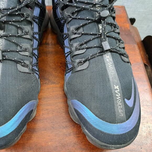 Nike Air Vapormax Run Utility Throwback Future Men SZ 9 PUR/BLUE AQ8810-009 - Picture 9 of 11